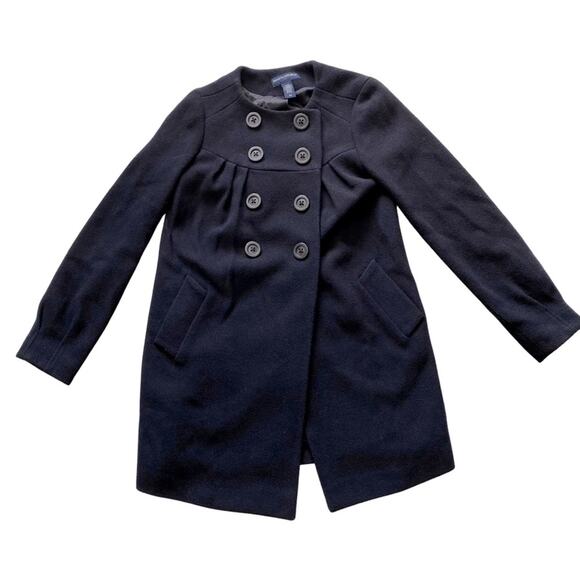 Banana Republic Women’s Black Peacoat Wool Blend size XS - Picture 1 of 7